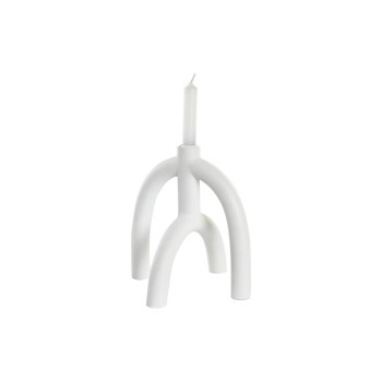 Kandelaaber DKD Home Decor Scandi 21,5 x 21,5 x 23 cm Valge Vaik,,,