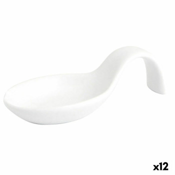 Maitsmiskomplekt Quid Chef Valge Keraamiline 10 x 5 cm (12 Ühikut)