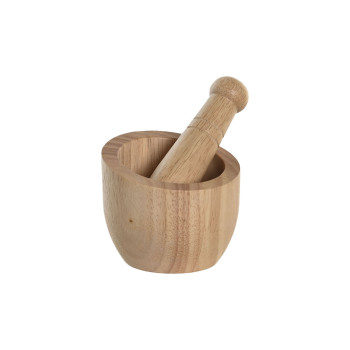 Virtuvinis grūstuvas DKD Home Decor Bambukas 12 x 12 x 14,5 cm