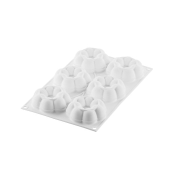 TRUFFLE CROWN 90 - SILICONE MOULD N.6 D82 H29MM + CUTTER White