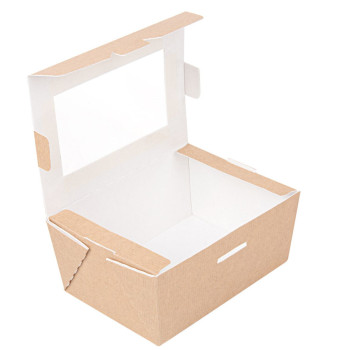 Kārba v/l ar lodziņu 8.5x12x5.5cm (500ml) 50gb.