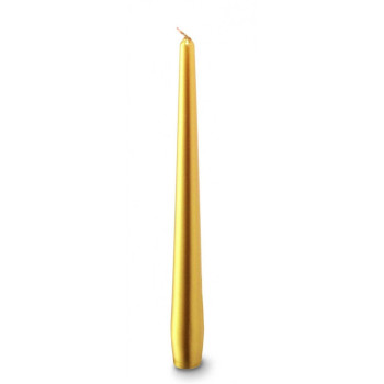 Žvakės h-24.5cm 12gb koninės formos auksas