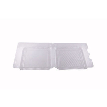 Container for dessert disposable with lid 21×20cm h-8cm