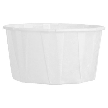 Trauciņi mērcei papīra ø7.7cm h-4.2cm 120ml 250gb, balti [20]