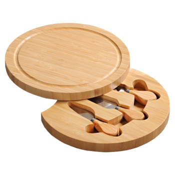 Board Bamboo Ø 23 см + 3 сырных ножей, Compl.