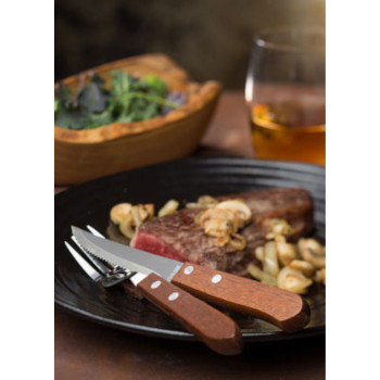 Wooden Handle Steak Knife 21.2cm