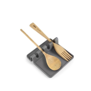 Utensil Rest Grey Sleeve 13.7x13.5 h-3.2cm
