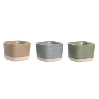 Uzkodu komplekts DKD Home Decor 21,6 x 15 x 1,5 cm Porcelāns Daudzkrāsains Bambuss Skandināvu