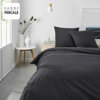 Duvet cover set TODAY Percale Black Grey Anthracite 240 x 260 cm,,,