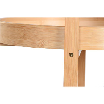 Ratiņu galds DKD Home Decor Dabisks 44 x 44 x 90 cm