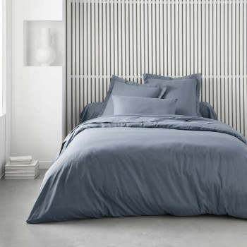 Fitted sheet TODAY Grey 140 x 190 cm Denim,,,