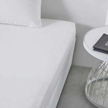 Fitted bottom sheet TODAY Essential White 140 x 190 cm,,,