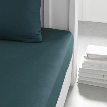 Fitted bottom sheet TODAY Essential Emerald Green 160 x 200 cm,,,