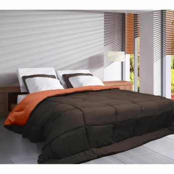 Antklodė Poyet  Motte CALGARY Šokoladas Koralas 400 g /m² 220 x 240 cm,,,