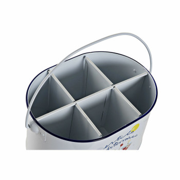 Ledo kibirėlis DKD Home Decor Balta Spalvotas Metalinis 24,5 x 17 x 13 cm