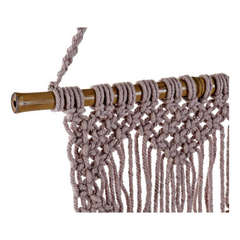 Kabantis dekoras DKD Home Decor Purpurinė Šviesiai rudas Bambukas,,,