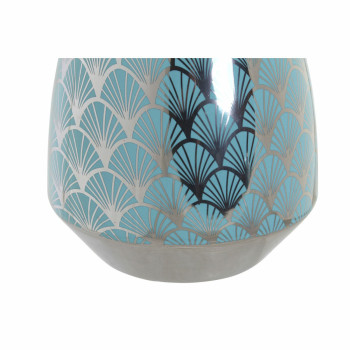 Vaza DKD Home Decor Turkis Porcelianas Rytietiškas (18 x 18 x 24 cm),,,