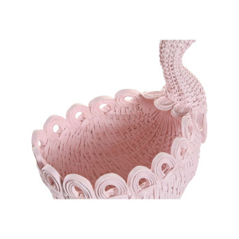 Lėkštės smulkmenoms DKD Home Decor Derva Aliuminis Romantiškas 23 x 14,3 x 23 cm (2 vnt.),,,