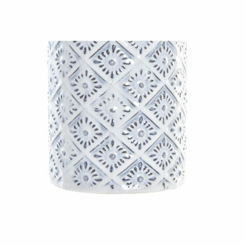 Vaza DKD Home Decor Mėlyna Balta Porcelianas Viduržemio 14 x 14 x 30 cm,,,