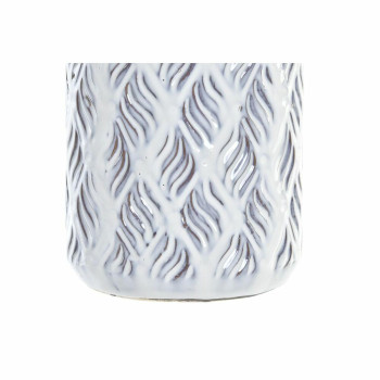 Vaza DKD Home Decor Mėlyna Dvispalviais Porcelianas Viduržemio 13 x 13 x 31 cm,,,