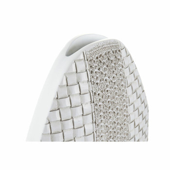 Vaza DKD Home Decor 25 x 10 x 51 cm Balta Derva Šiuolaikiškas,,,