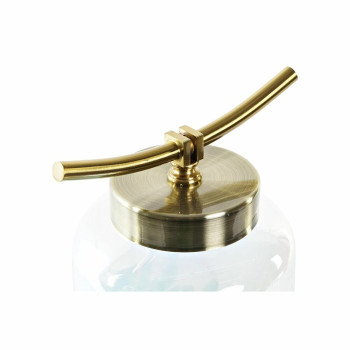 Vaas DKD Home Decor Sinine Kuldne Metall Kristall Vahemere 19 x 15 x 33 cm,,,