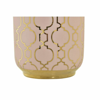 Vase DKD Home Decor Porcelain Pink Golden Oriental (15 x 15 x 41,5 cm),,,