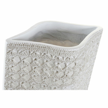Vaas DKD Home Decor 20 x 12 x 58 cm Valge Vaik Kaasaegne,,,