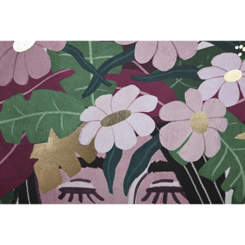 Картина DKD Home Decor 103 x 4,5 x 143 cm Цветы Скандинавский (2 штук)