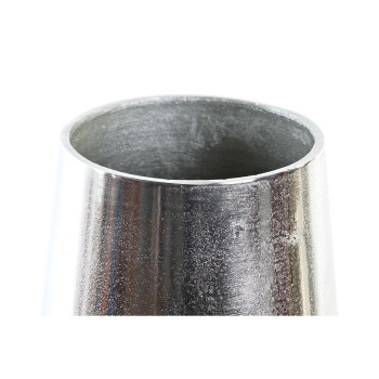 Vaas DKD Home Decor 15,5 x 15,5 x 26 cm Hõbedane Kuldne Alumiinium Kaasaegne (2 Ühikut),,,