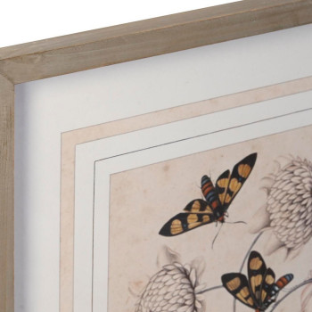 Картина DKD Home Decor Ель Стеклянный 50 x 65 x 2,5 cm 50 x 2,5 x 65 cm 50 x 2,5 x 70 cm Цветы (4 Предметы)