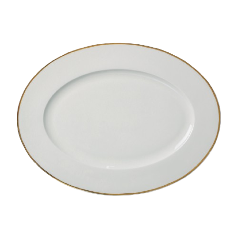 PRIMA GOLD OVĀLAIS PLATE  30CM, Quality Ceramic