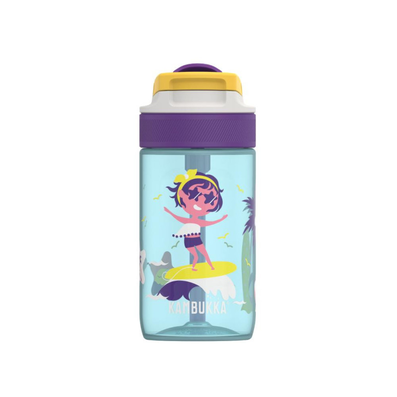LAGOON ŪDENS PUDELE BĒRNIEM 400ML, SURF GIRL, PLASTMASA, Kambukka