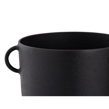 Vaas DKD Home Decor 36 x 29 x 33 cm Must Kuldne Alumiinium Kaasaegne (2 Ühikut),,,