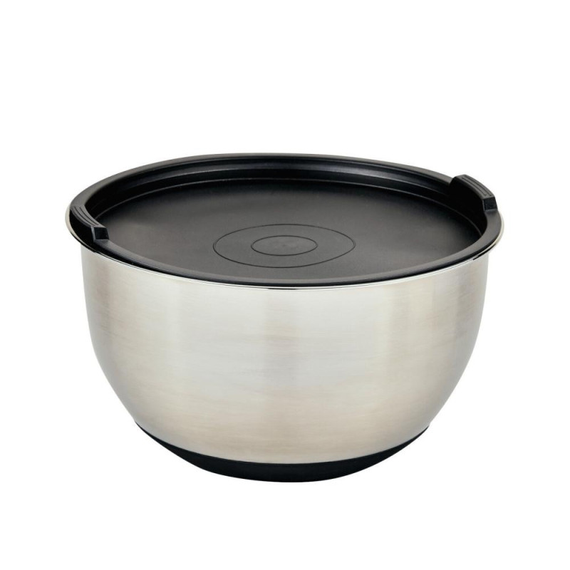 МИСКА D18CM AR SILIKONA PAMATNI AR КРЫШКОЙ , NER. TĒR., Kesper