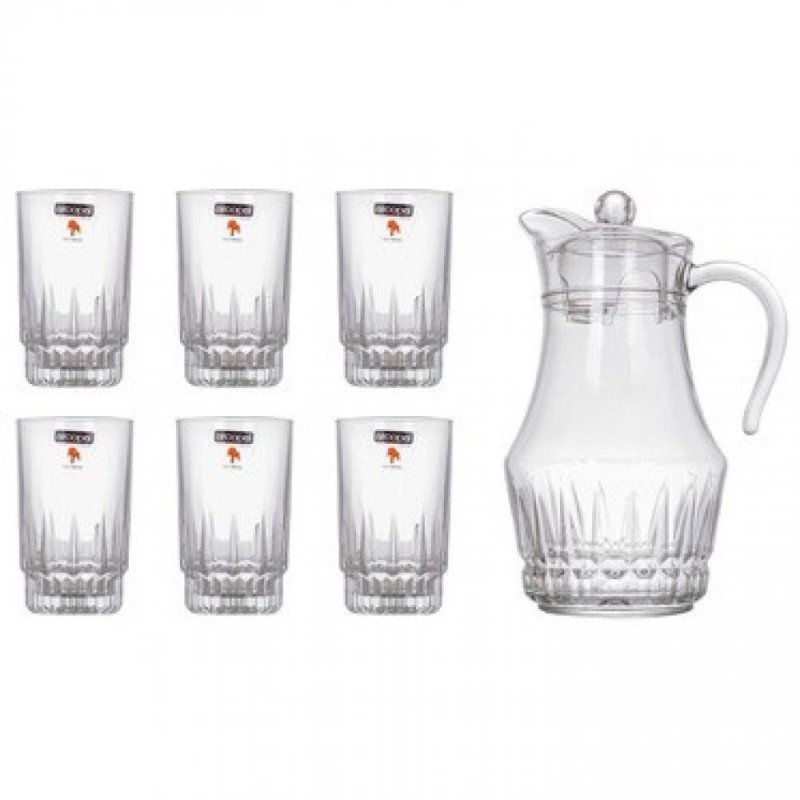 LANCIER СОКА  КРУЖКА 1.8L AR GLĀZĒM 27CL 6ШТ.  (AME), Luminarc
