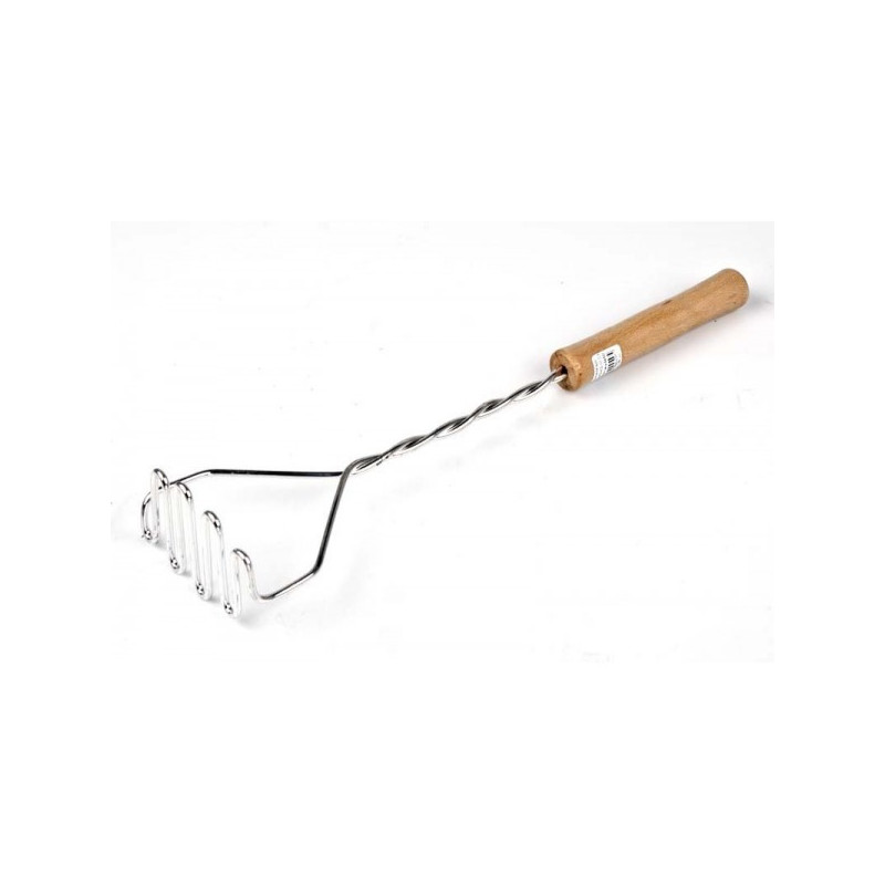 Grūstuvas bulvėms met. 29.5*8cm zigzaginis 0045