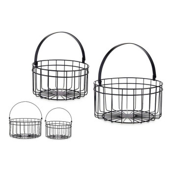 Korvikomplekt Gift Decor JY19150BK Must Metall 25 x 27 x 25 cm,,,