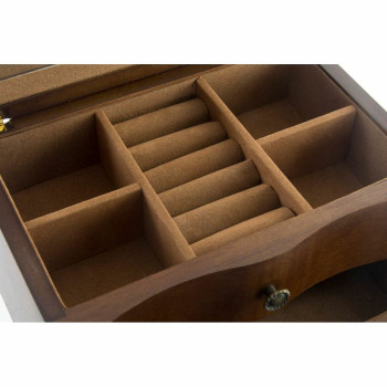 Jewelry box DKD Home Decor 20 x 13 x 12 cm Brown MDF Wood,,,
