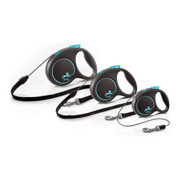 Поводок для собак Flexi BLACK DESIGN 5 m Размер М Silver