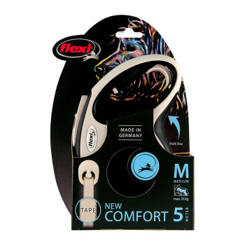 Поводок для собак Flexi NEW COMFORT 5 m Чёрный Размер М
