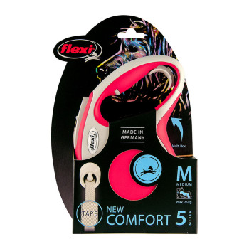 Поводок для собак Flexi NEW COMFORT 5 m Красный Размер S
