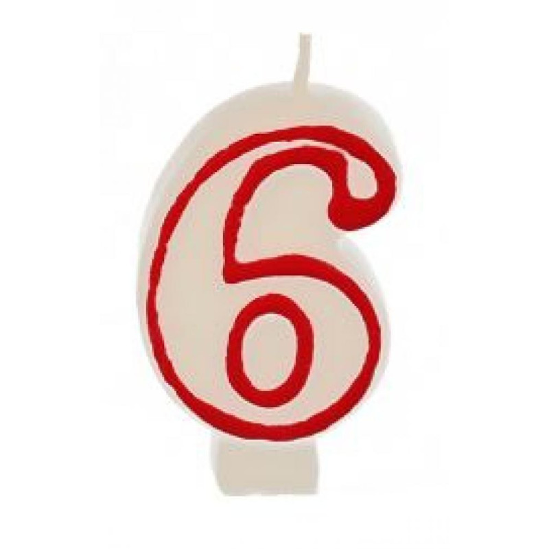 "CANDLE-CIPARS ""6"", AR SARKANU MALU", Pap Star