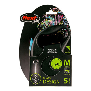 Поводок для собак Flexi BLACK DESIGN 5 m Синий Размер М