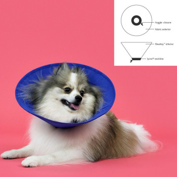 Elizabethan Dog Collar KVP EZ Soft Blue (30-50 cm),,,