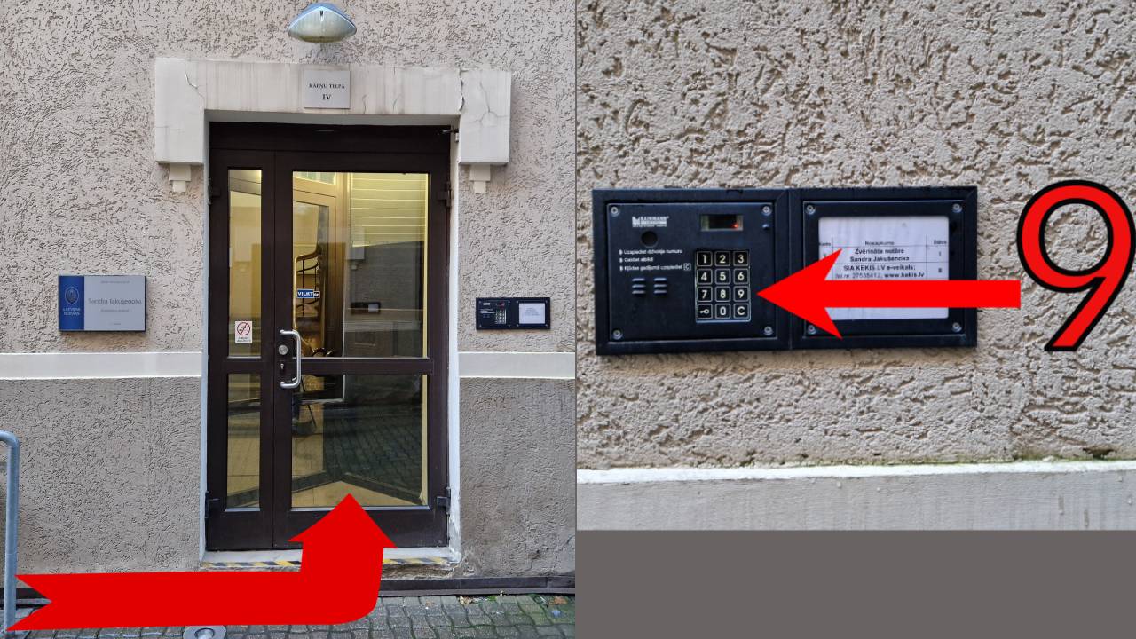 IV įėjimas — durys